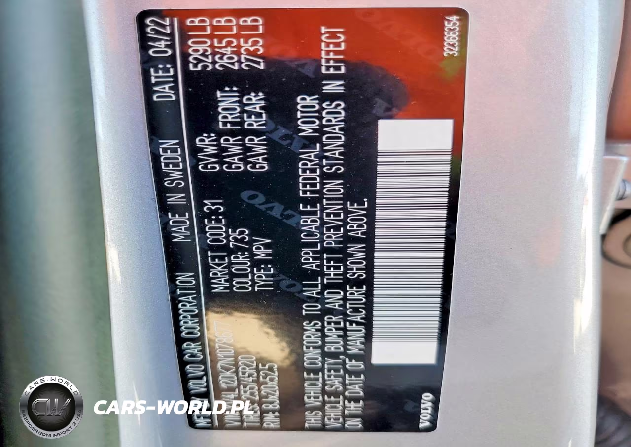 2022 Volvo Xc60 B5 Momentum VIN:YV4L12DK7N1078677 - 14