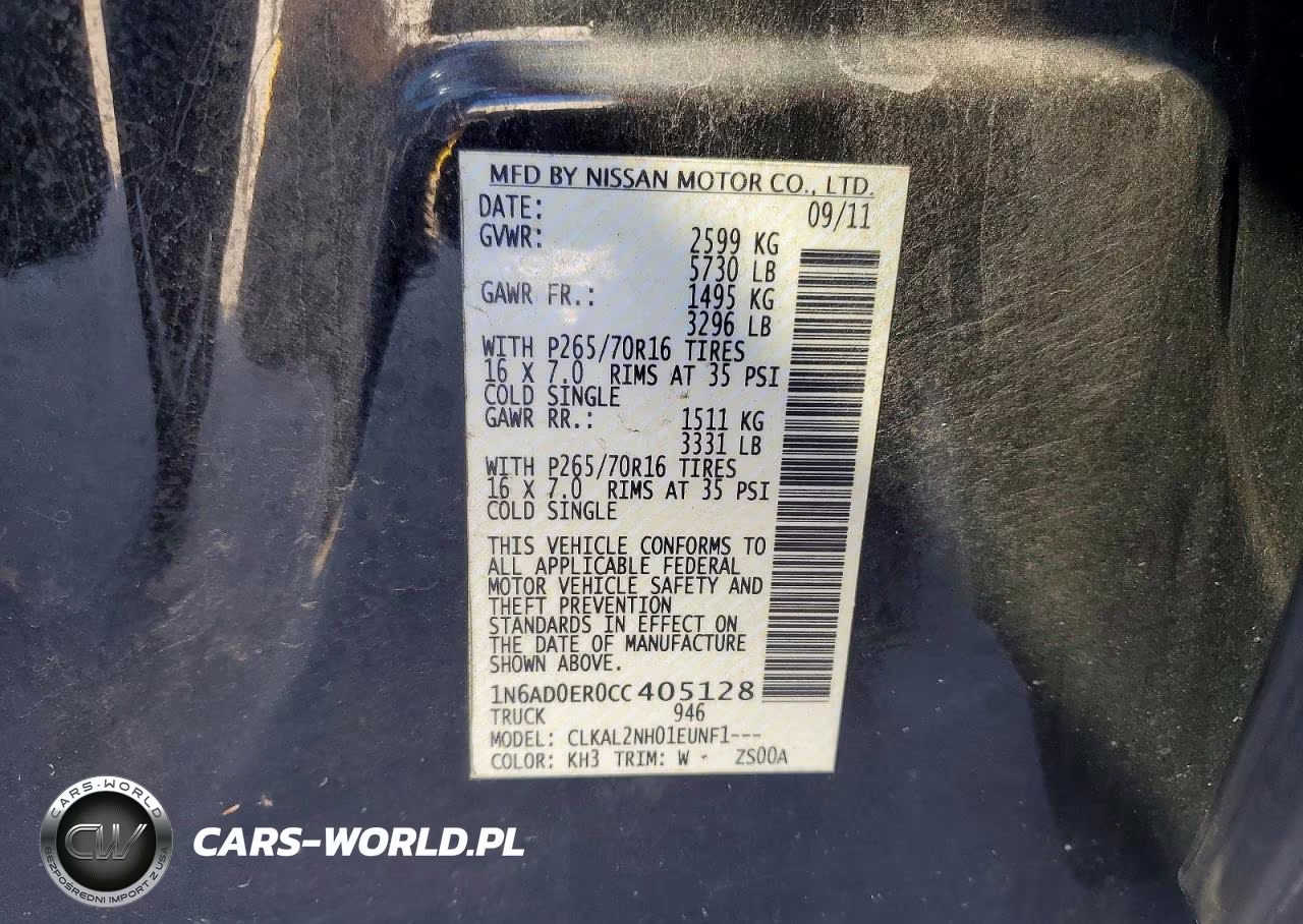 2012 Nissan Frontier S VIN:1N6AD0ER0CC405128 - 12