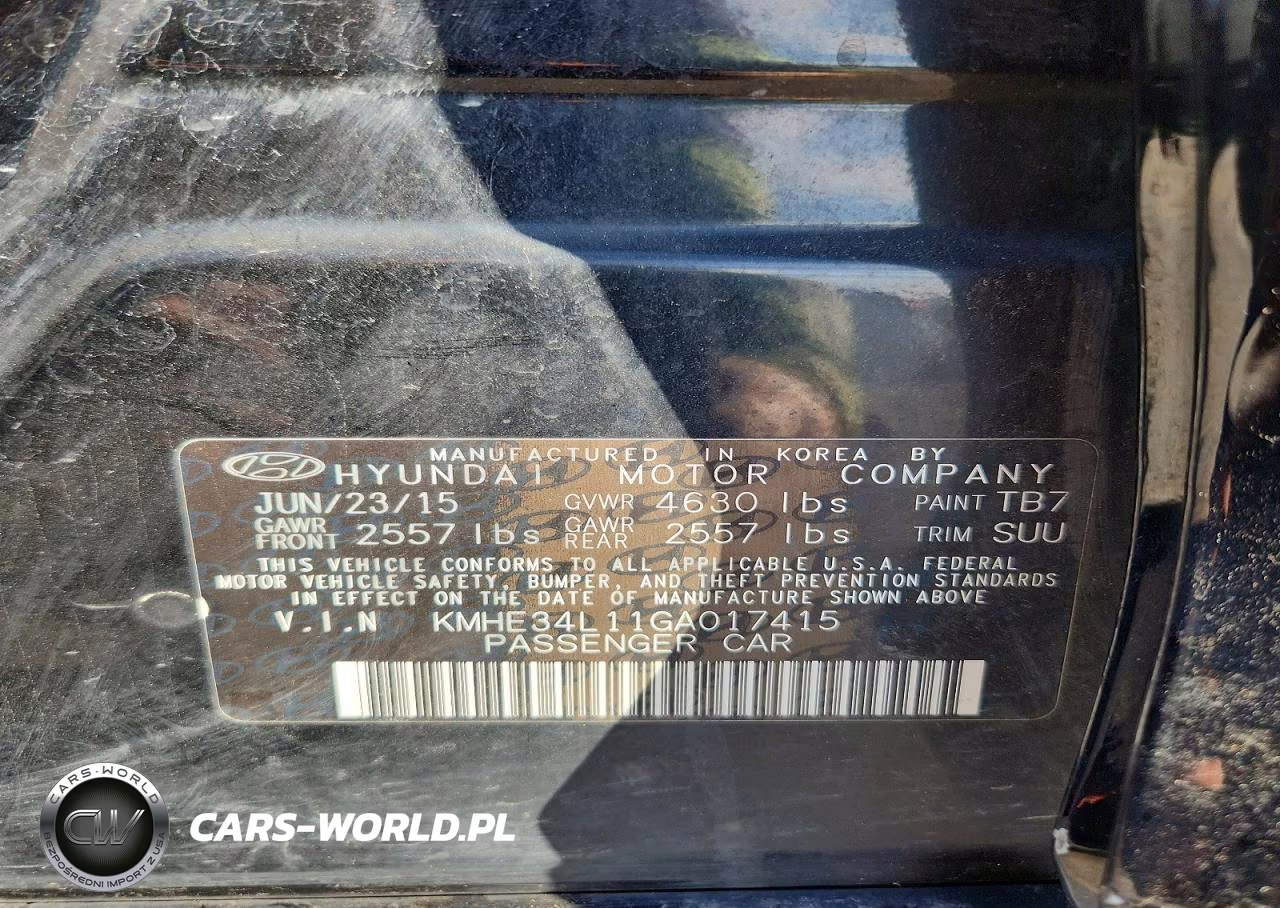 2016 Hyundai Sonata Hybrid Limited VIN:KMHE34L11GA017415 - 12
