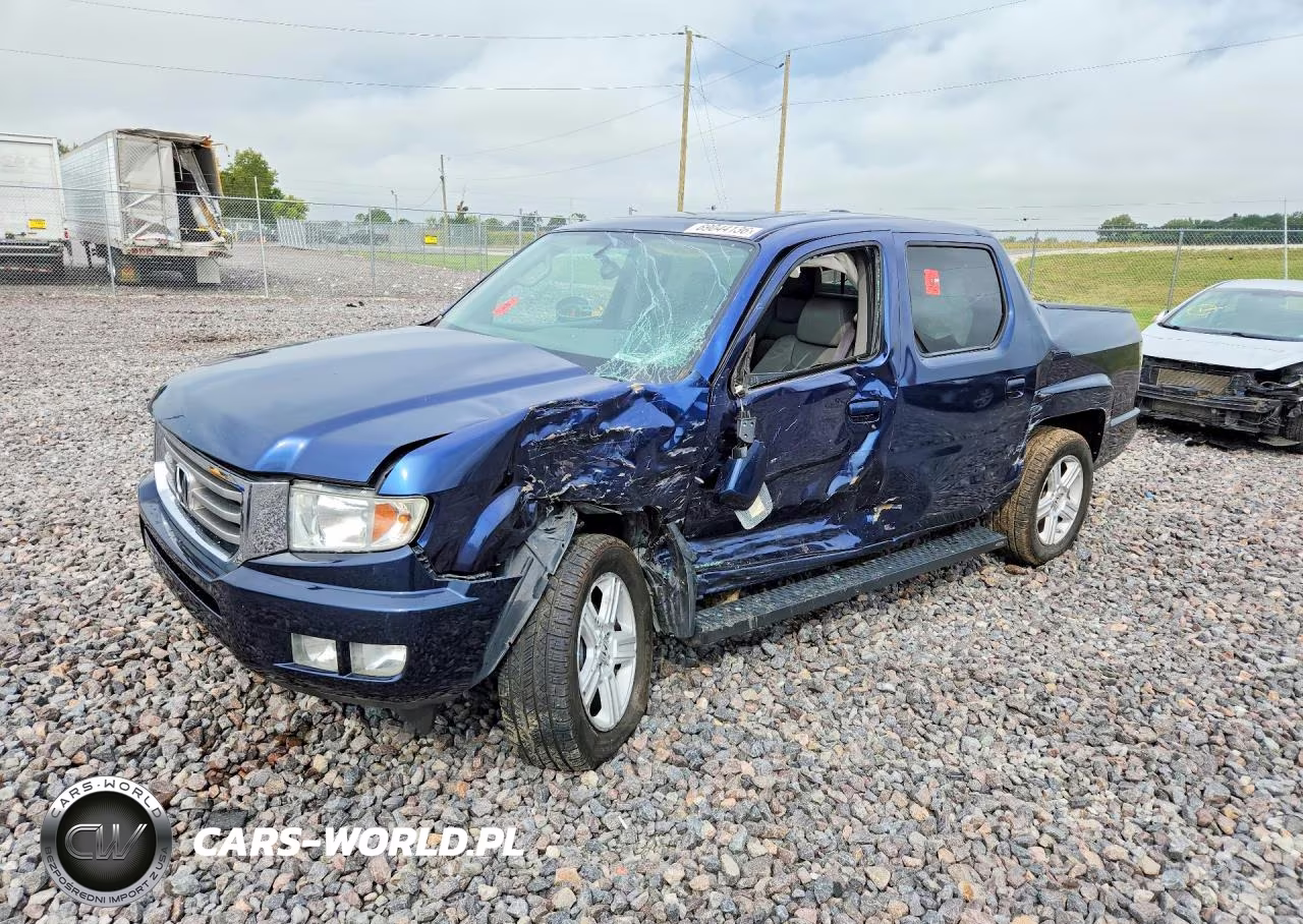 2013 Honda Ridgeline Rtl VIN:5FPYK1F54DB006193 - 1