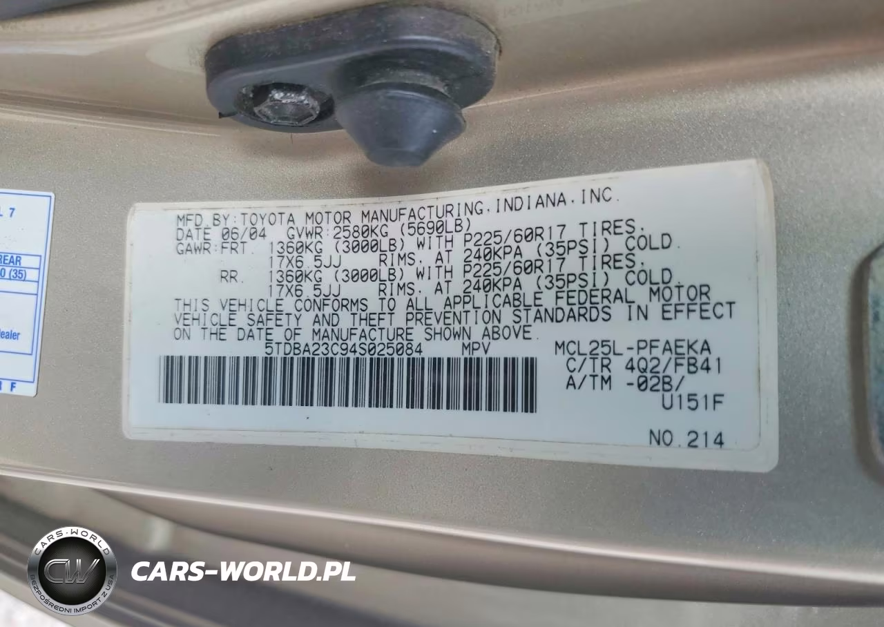 2004 Toyota Sienna Le VIN:5TDBA23C94S025084 - 13