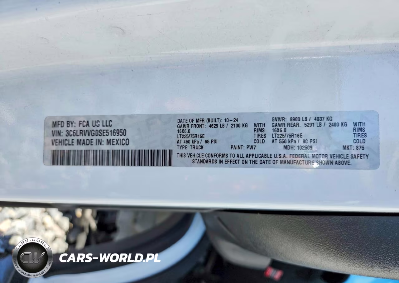 2025 Ram Promaster 2500 2500 Standard VIN:3C6LRVVG0SE516950 - 13