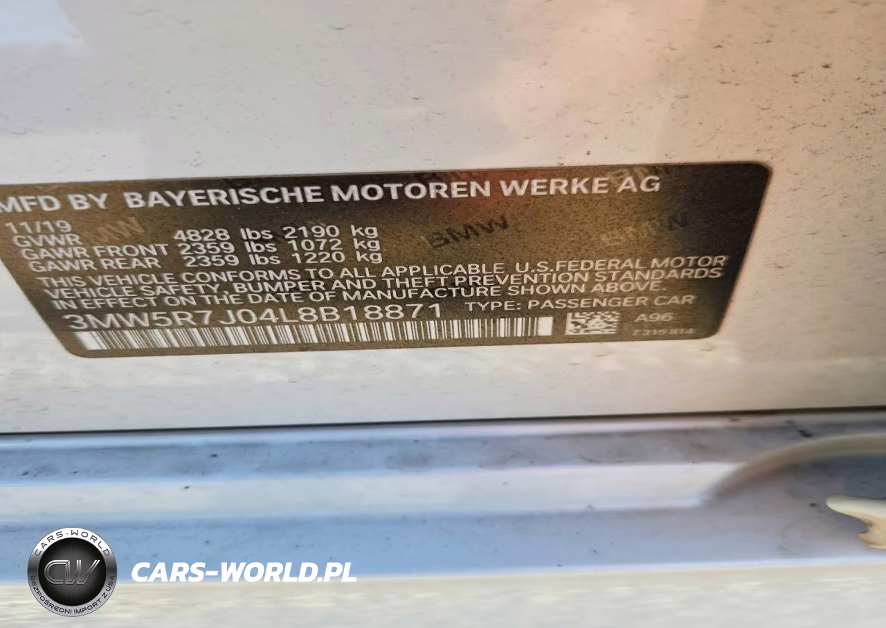 2020 BMW 330Xi VIN:3MW5R7J04L8B18871 - 12