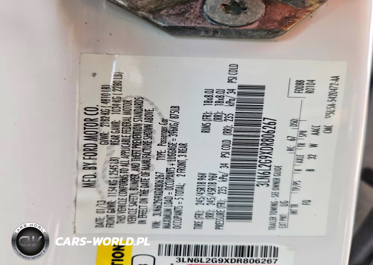2013 Lincoln Mkz VIN:3LN6L2G9XDR806267 - 13