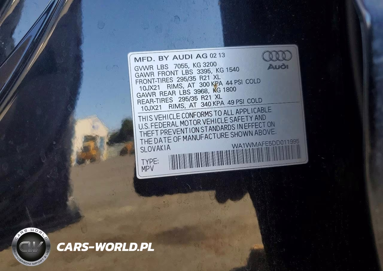 2013 Audi Q7 Prestige VIN:WA1WMAFE5DD011995 - 13