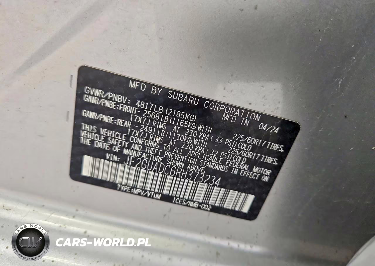 2024 Subaru Crosstrek Premium VIN:JF2GUADC6RH373234 - 12