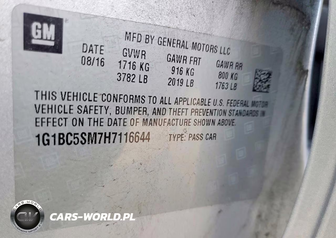 2017 Chevrolet Cruze Ls VIN:1G1BC5SM7H7116644 - 12