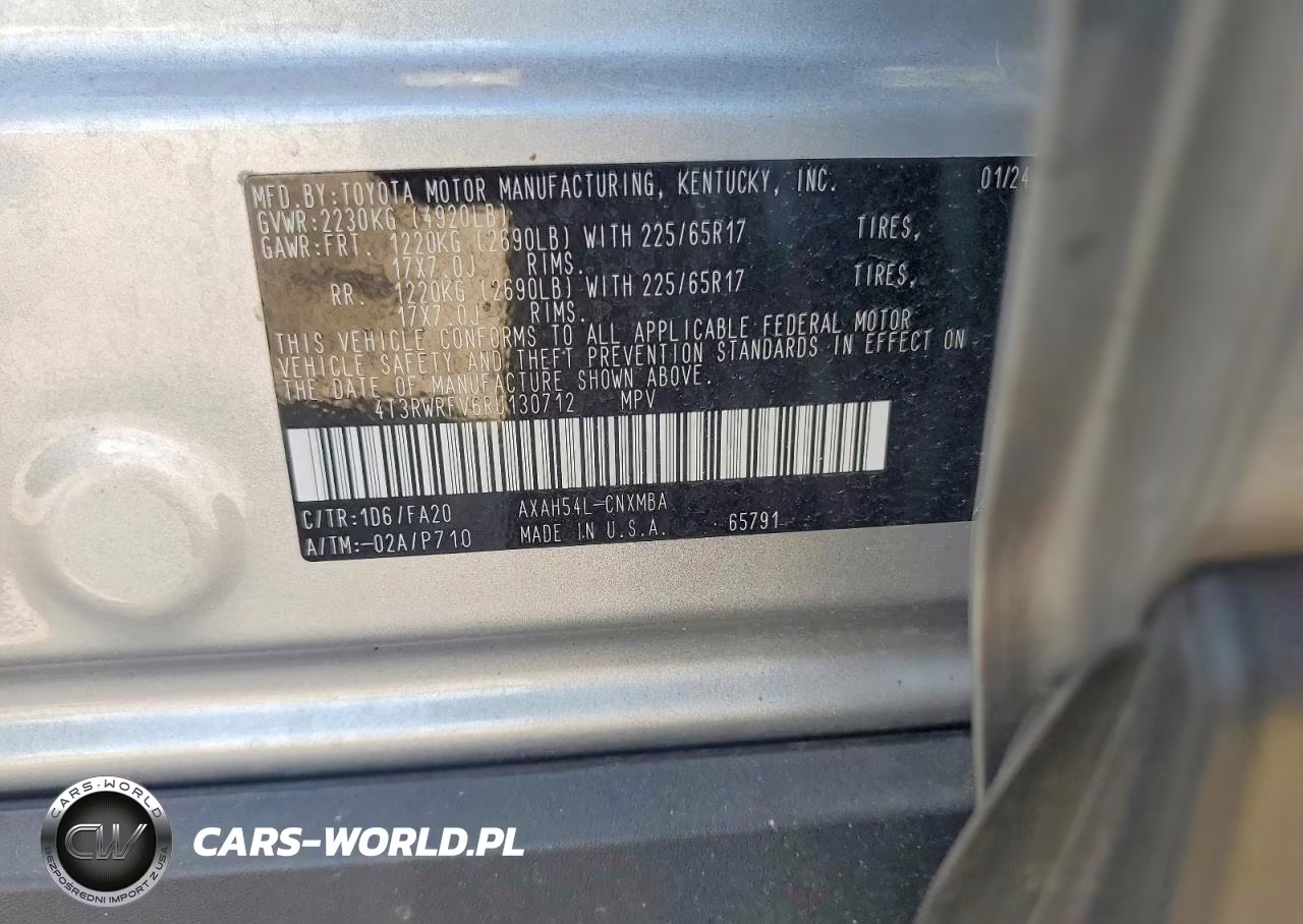 2024 Toyota Rav4 Hybrid Xle VIN:4T3RWRFV6RU130712 - 12