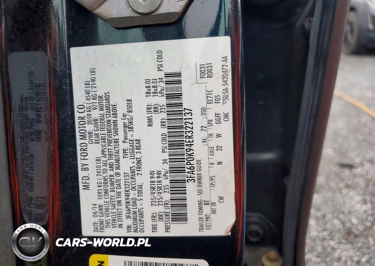 2014 Ford Fusion Titanium VIN:3FA6P0K94ER322137 - 13