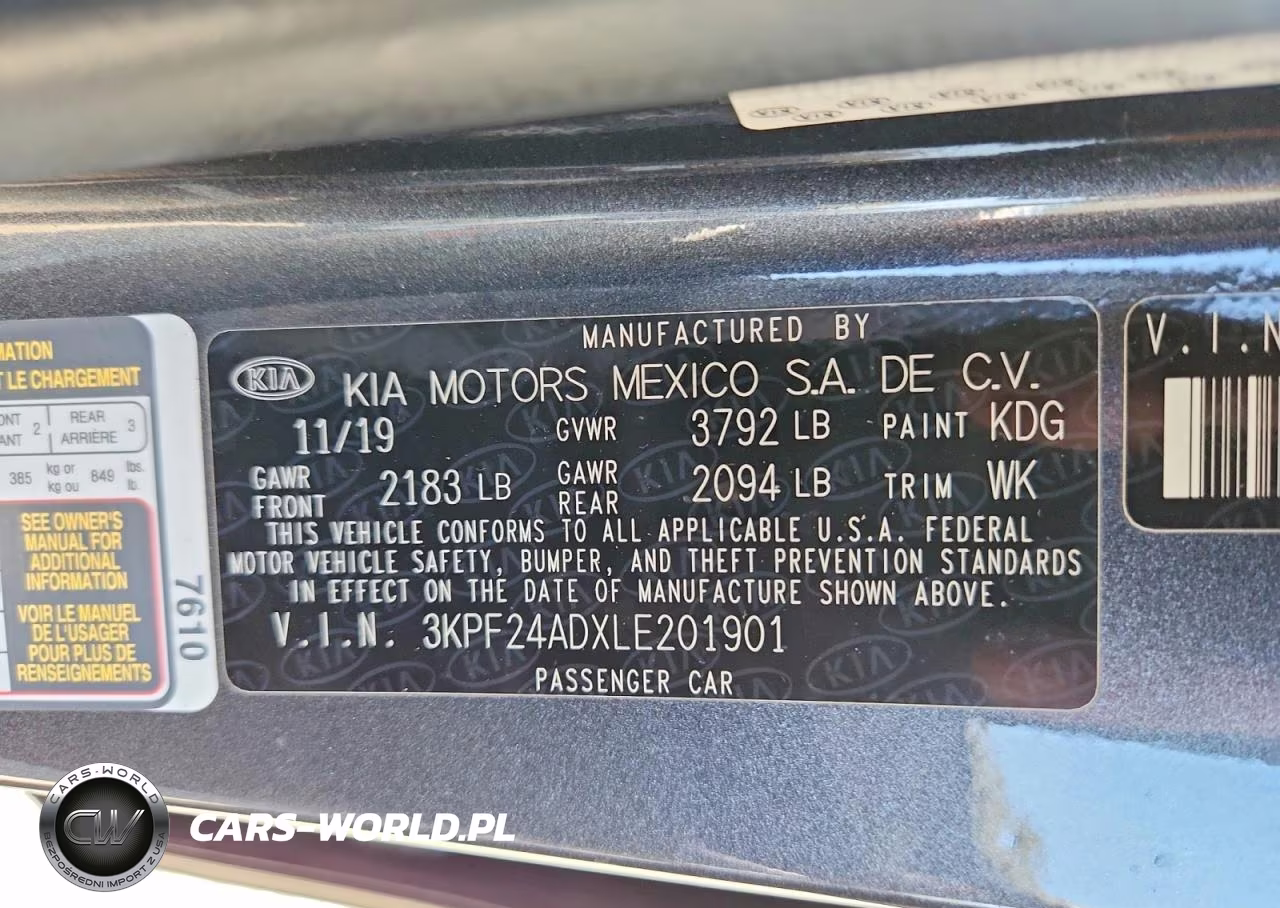 2020 Kia Forte Lxs VIN:3KPF24ADXLE201901 - 12