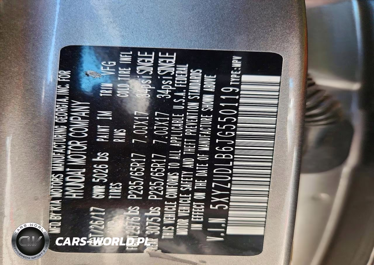 2018 Hyundai Santa Fe Sport 2.4L VIN:5XYZUDLB6JG550119 - 12