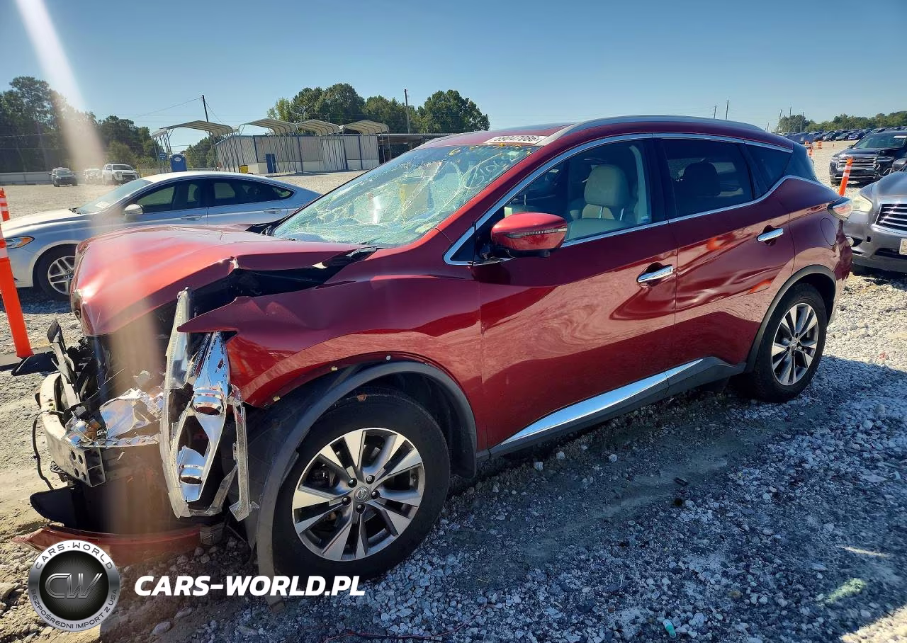2017 Nissan Murano Sl VIN:5N1AZ2MG8HN158853 - 1