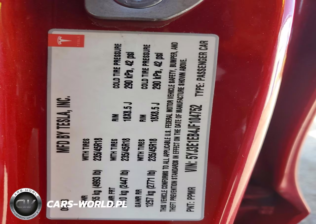2018 Tesla Model 3 VIN:5YJ3E1EB4JF104752 - 12