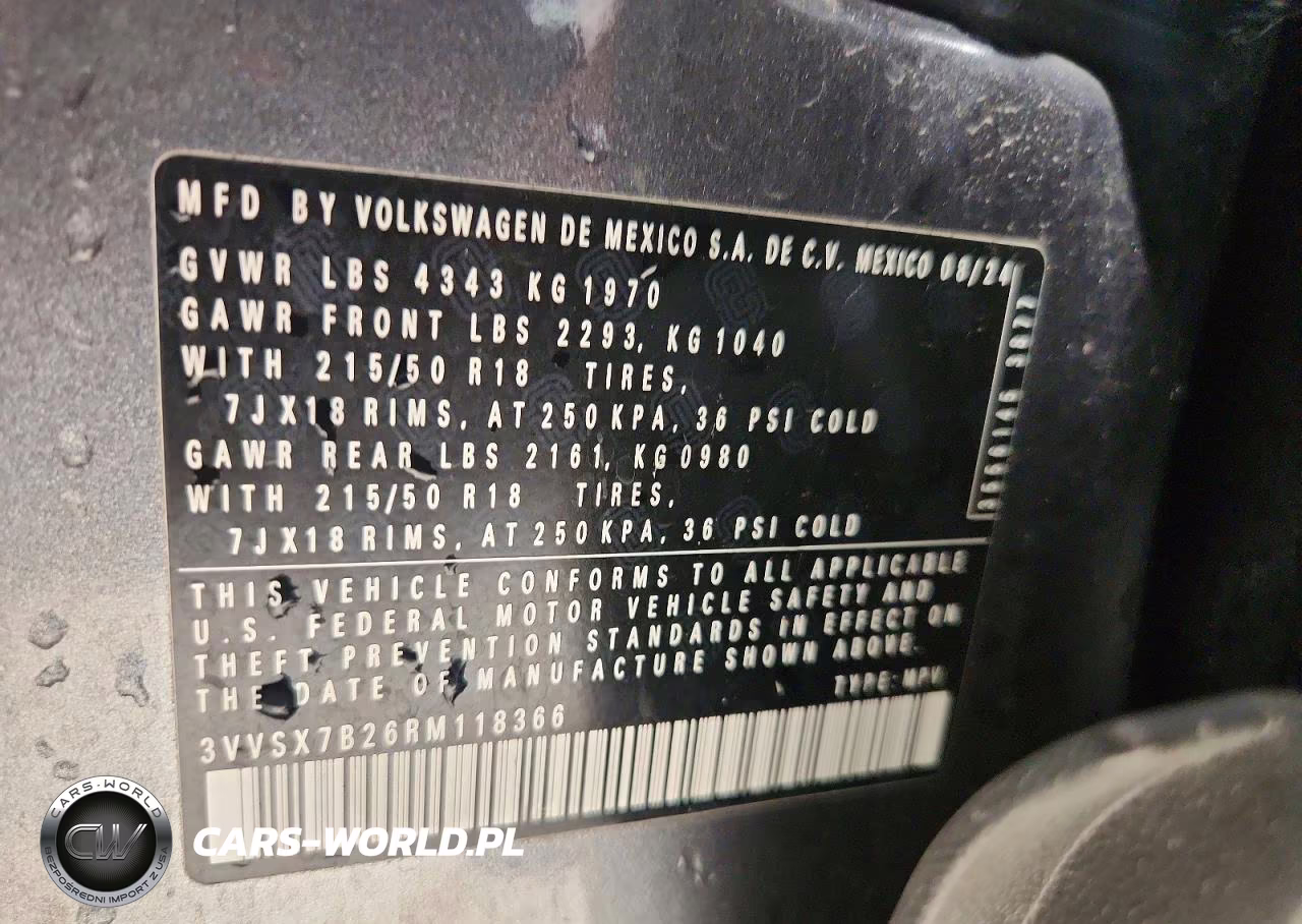 2024 Volkswagen Taos Se VIN:3VVSX7B26RM118366 - 13