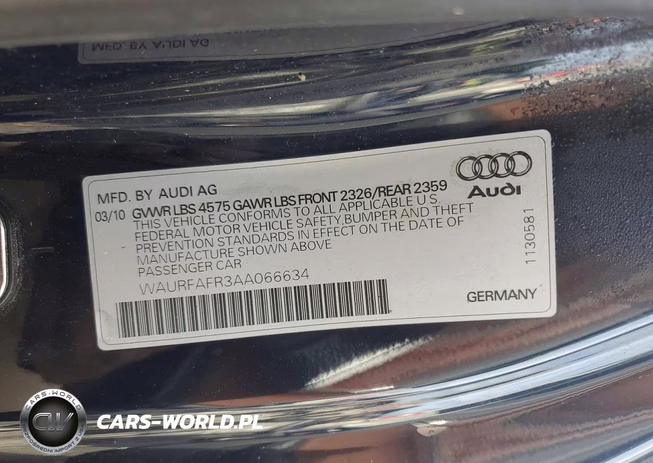 2010 Audi A5 Premium Plus VIN:WAURFAFR3AA066634 - 13
