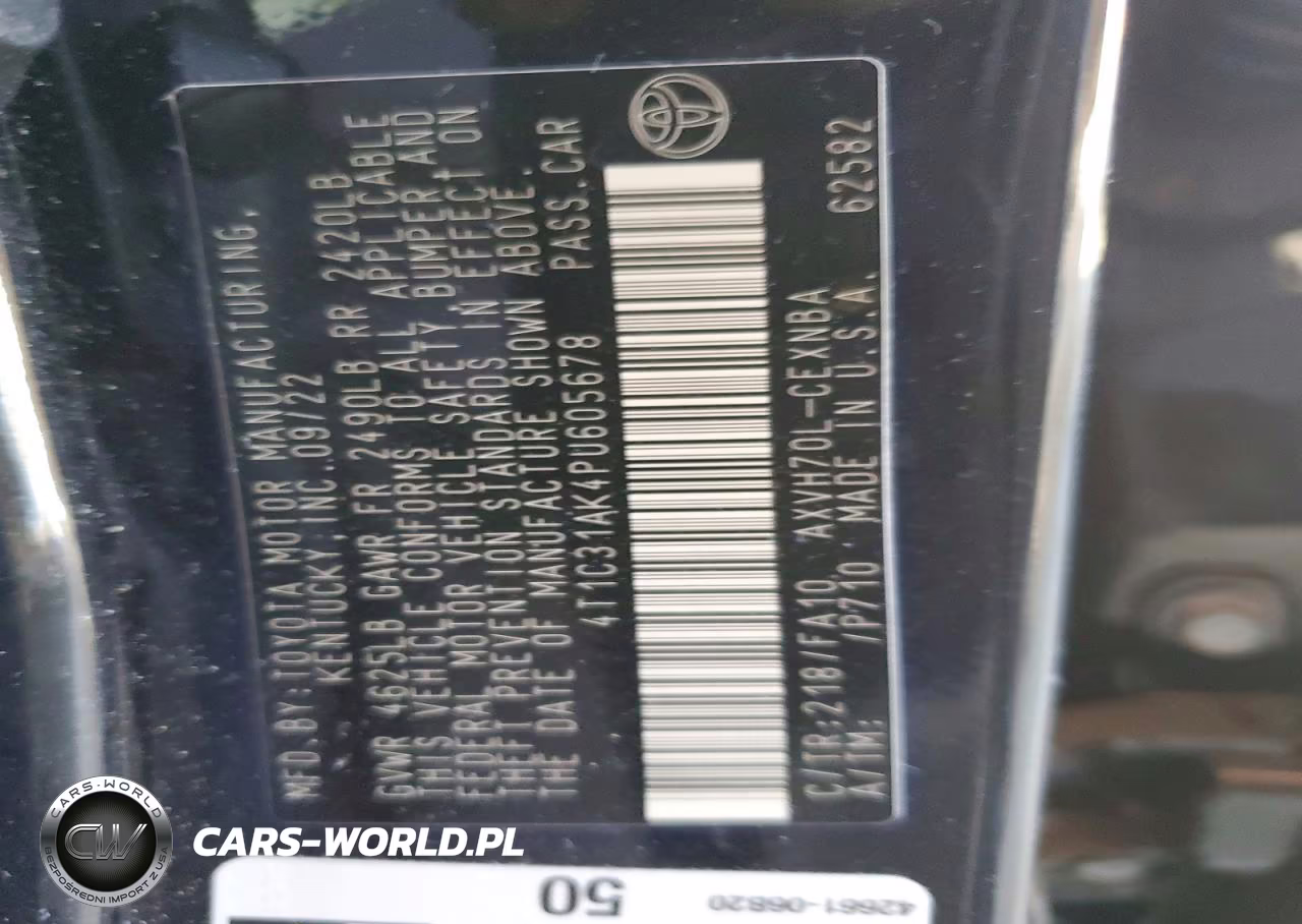 2023 Toyota Camry Le VIN:4T1C31AK4PU605678 - 12