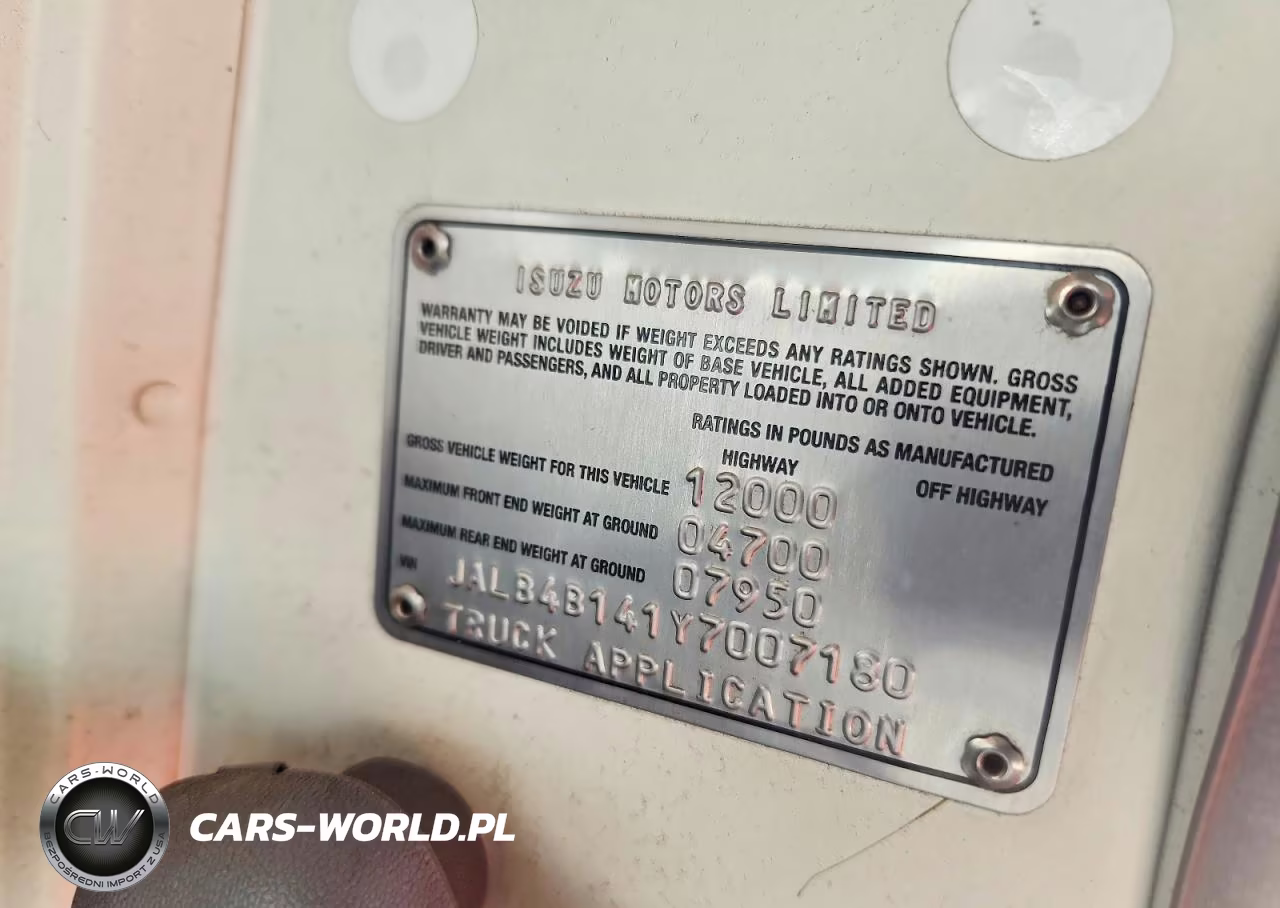 2000 Isuzu Npr Box Truck VIN:JALB4B141Y7007180 - 12