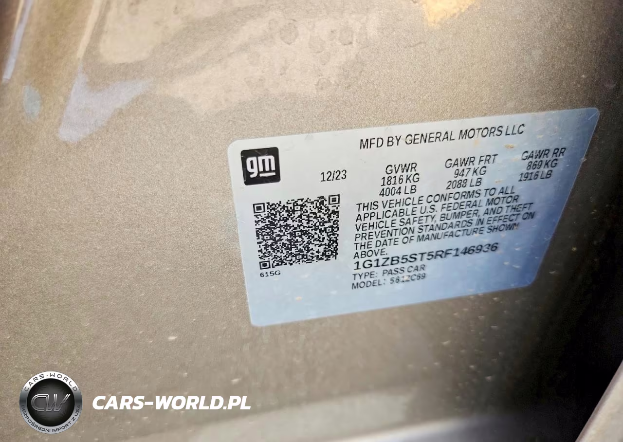 2024 Chevrolet Malibu Ls VIN:1G1ZB5ST5RF146936 - 12