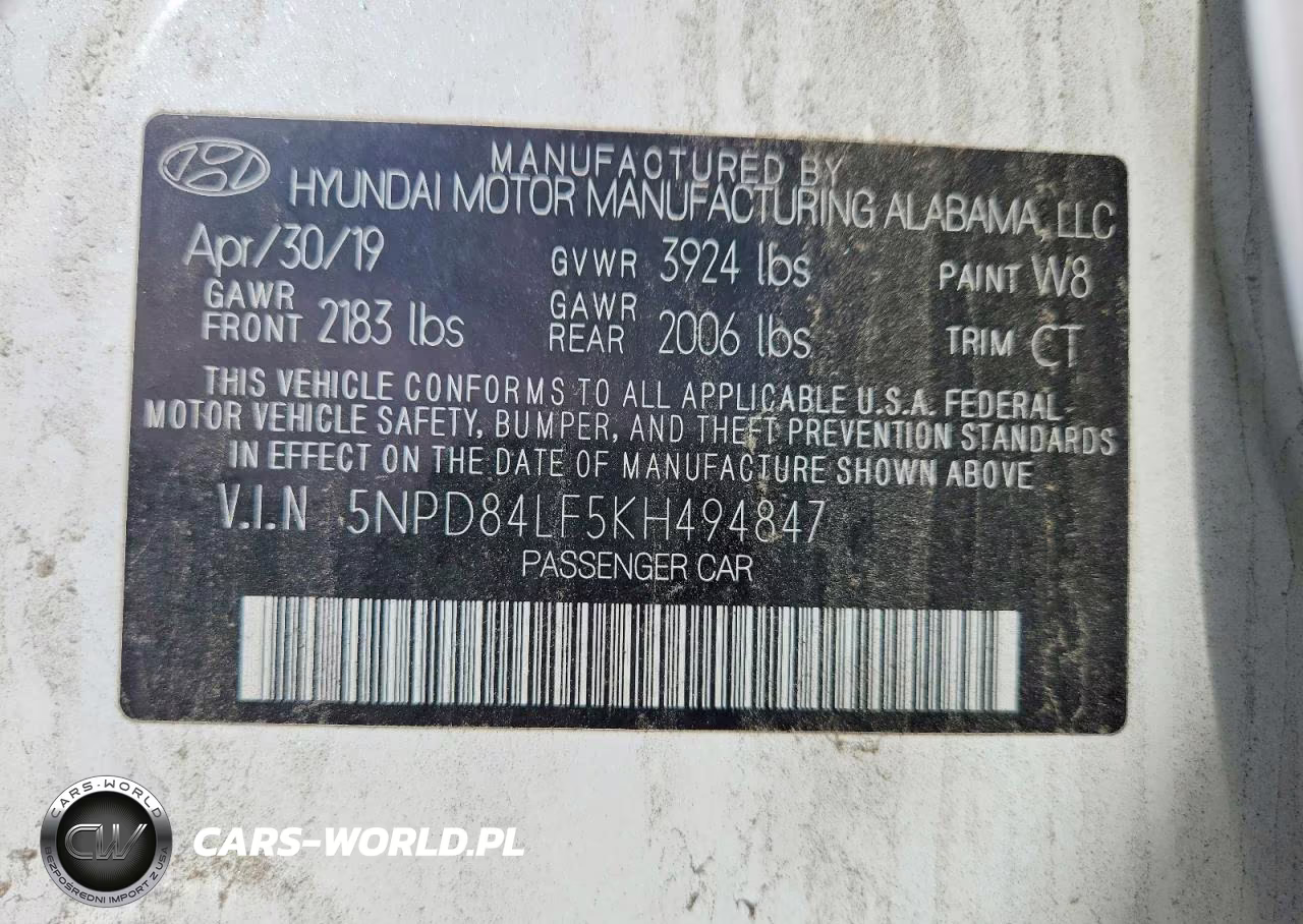 2019 Hyundai Elantra Sel VIN:5NPD84LF5KH494847 - 12