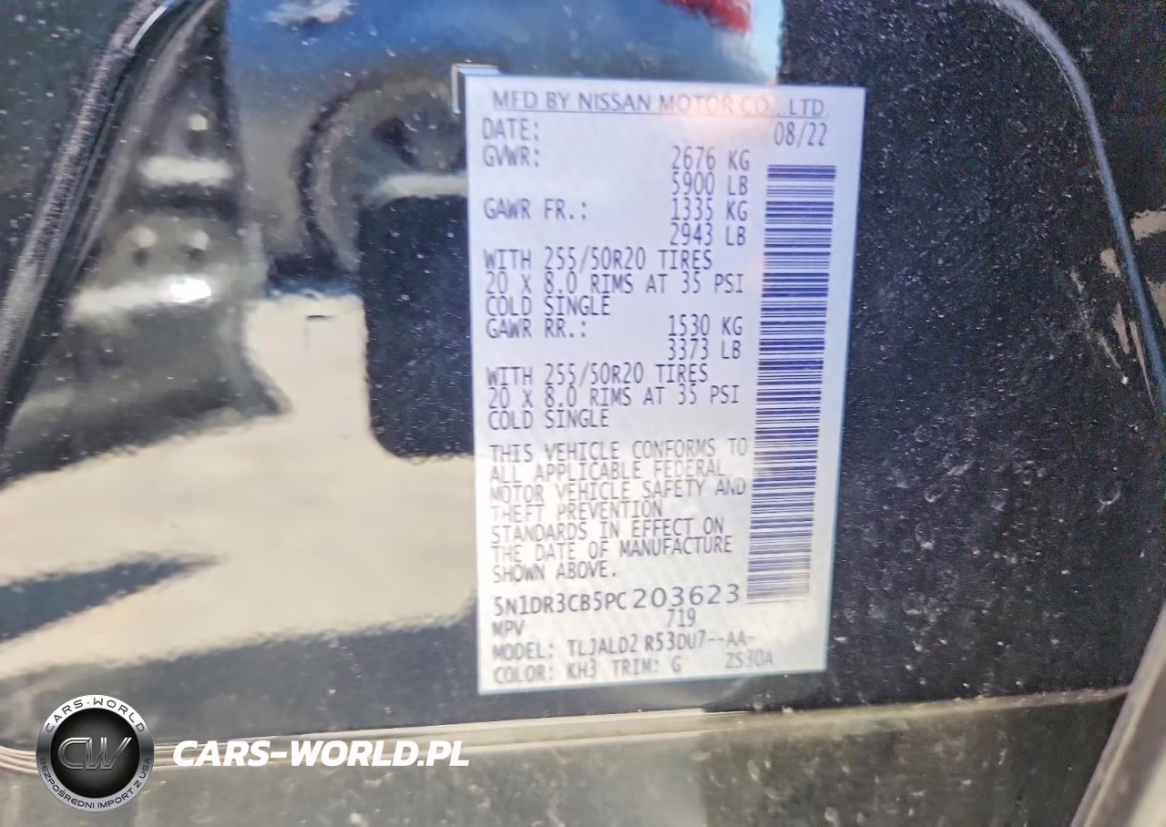 2023 Nissan Pathfinder Sl VIN:5N1DR3CB5PC203623 - 12