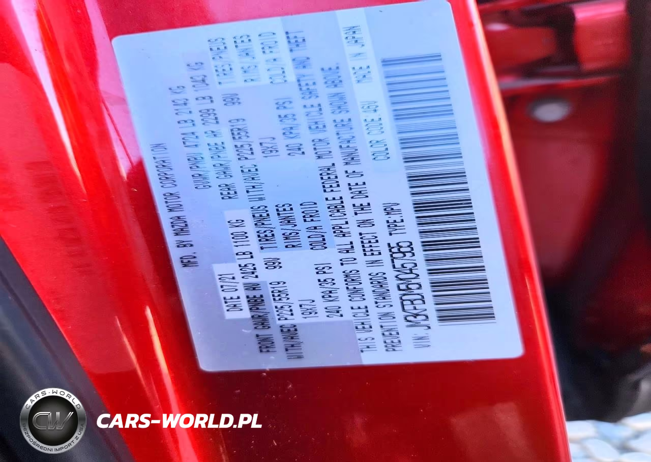 2021 Mazda Cx-5 Grand Touring VIN:JM3KFBDM5M0457965 - 12