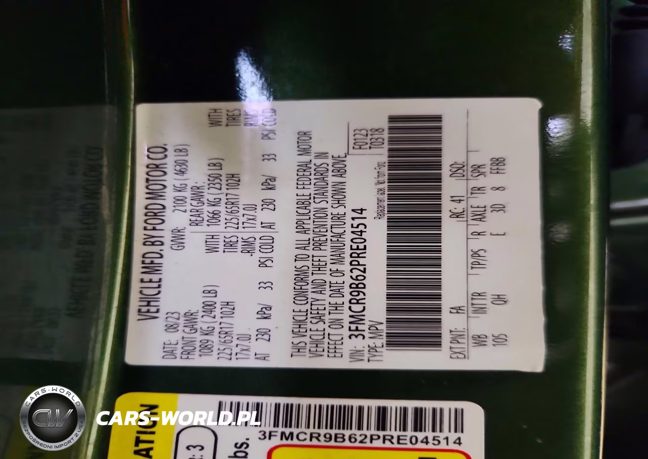 2023 Ford Bronco Sport Big Bend VIN:3FMCR9B62PRE04514 - 12