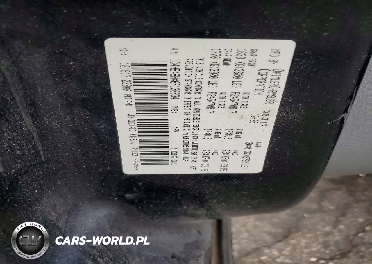 2006 Dodge Durango Slt VIN:1D4HB48NX6F130834 - 12