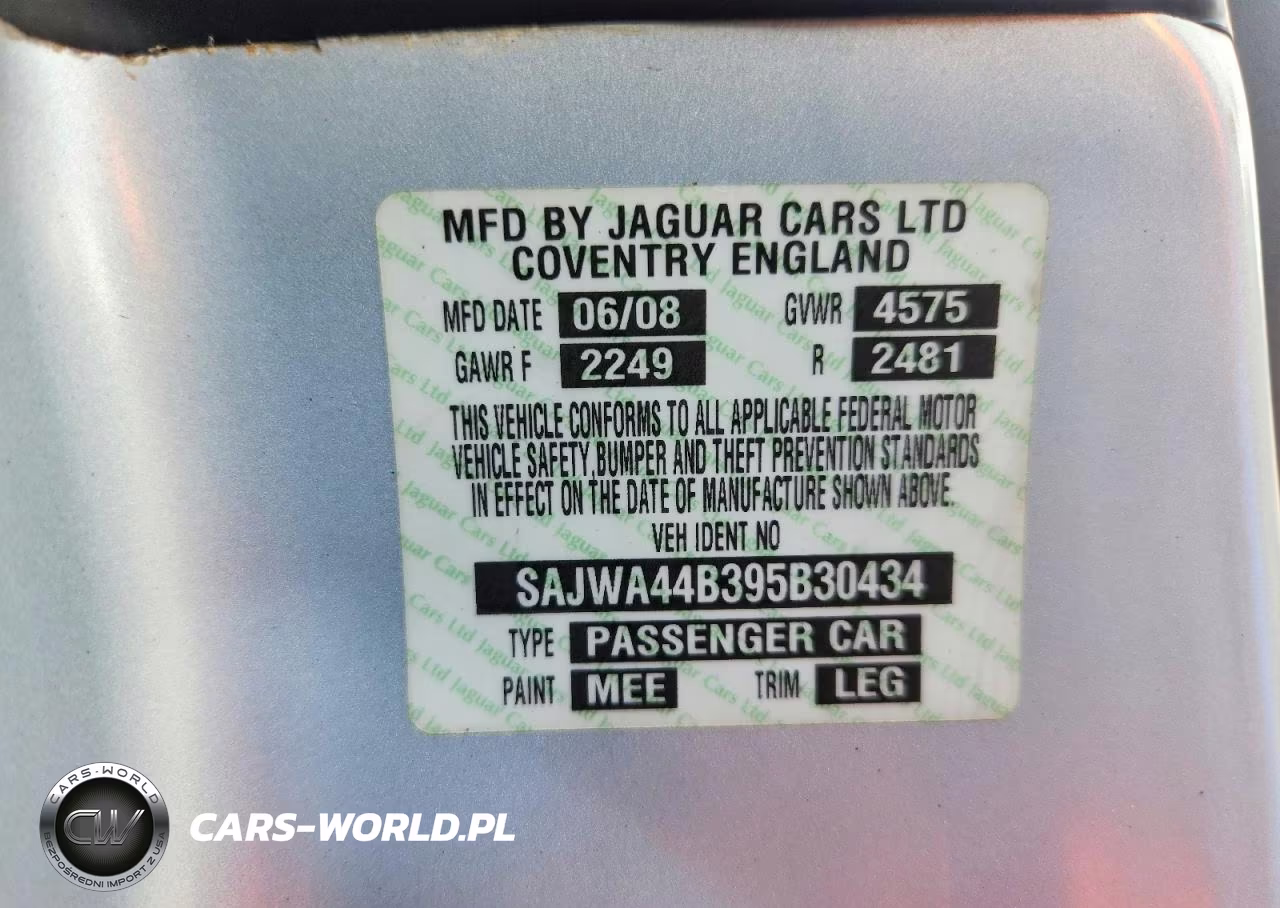 2009 Jaguar Xk VIN:SAJWA44B395B30434 - 13