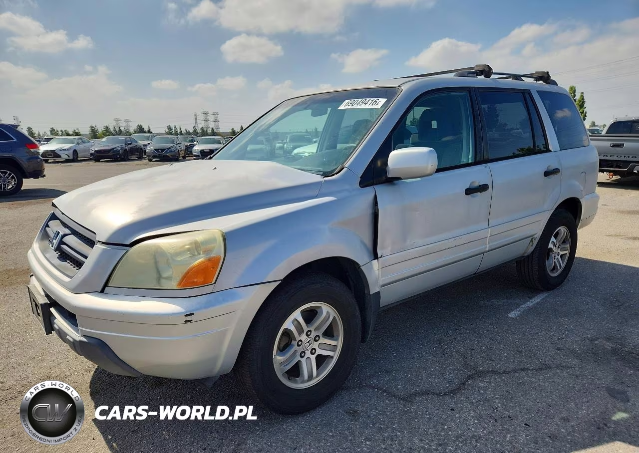 2003 Honda Pilot Ex VIN:2HKYF18413H619888 - 1