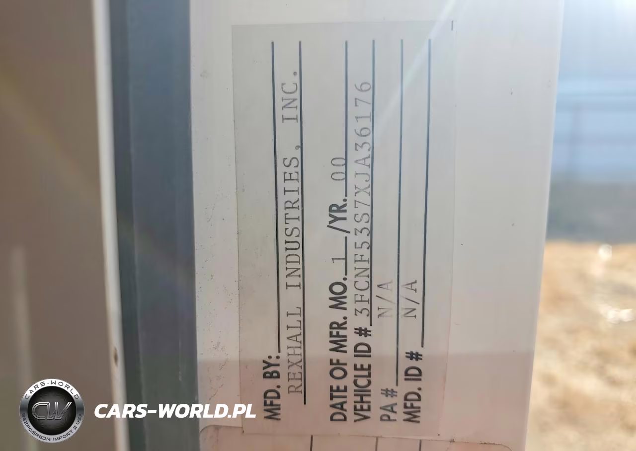 1999 Rexhall Rexair Rv VIN:3FCNF53S7XJA36176 - 10