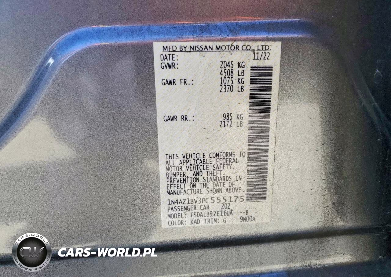 2023 Nissan Leaf S VIN:1N4AZ1BV3PC555175 - 12