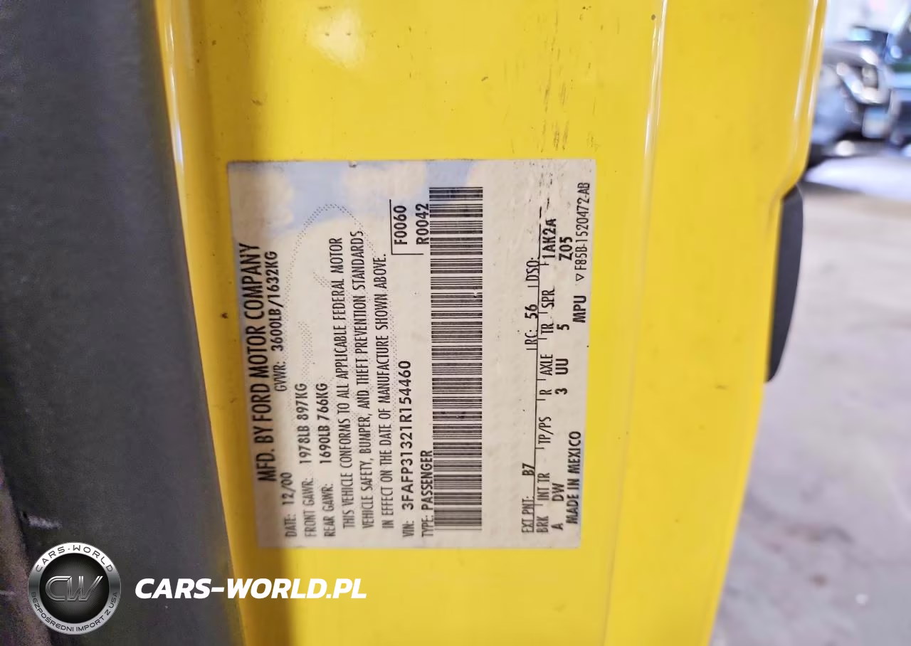 2001 Ford Focus Zx3 VIN:3FAFP31321R154460 - 13