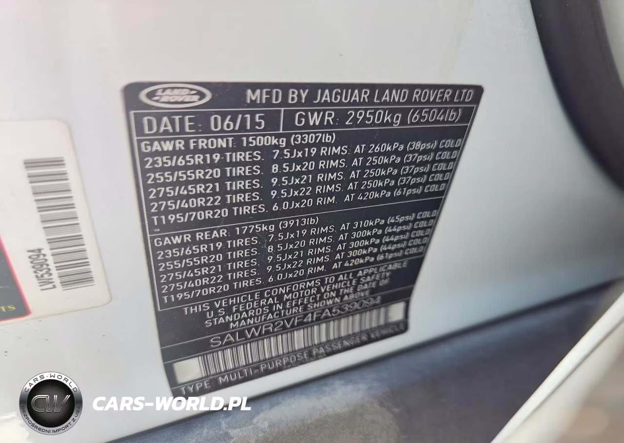 2015 Land Rover Range Rover Sport Hse VIN:SALWR2VF4FA539094 - 12