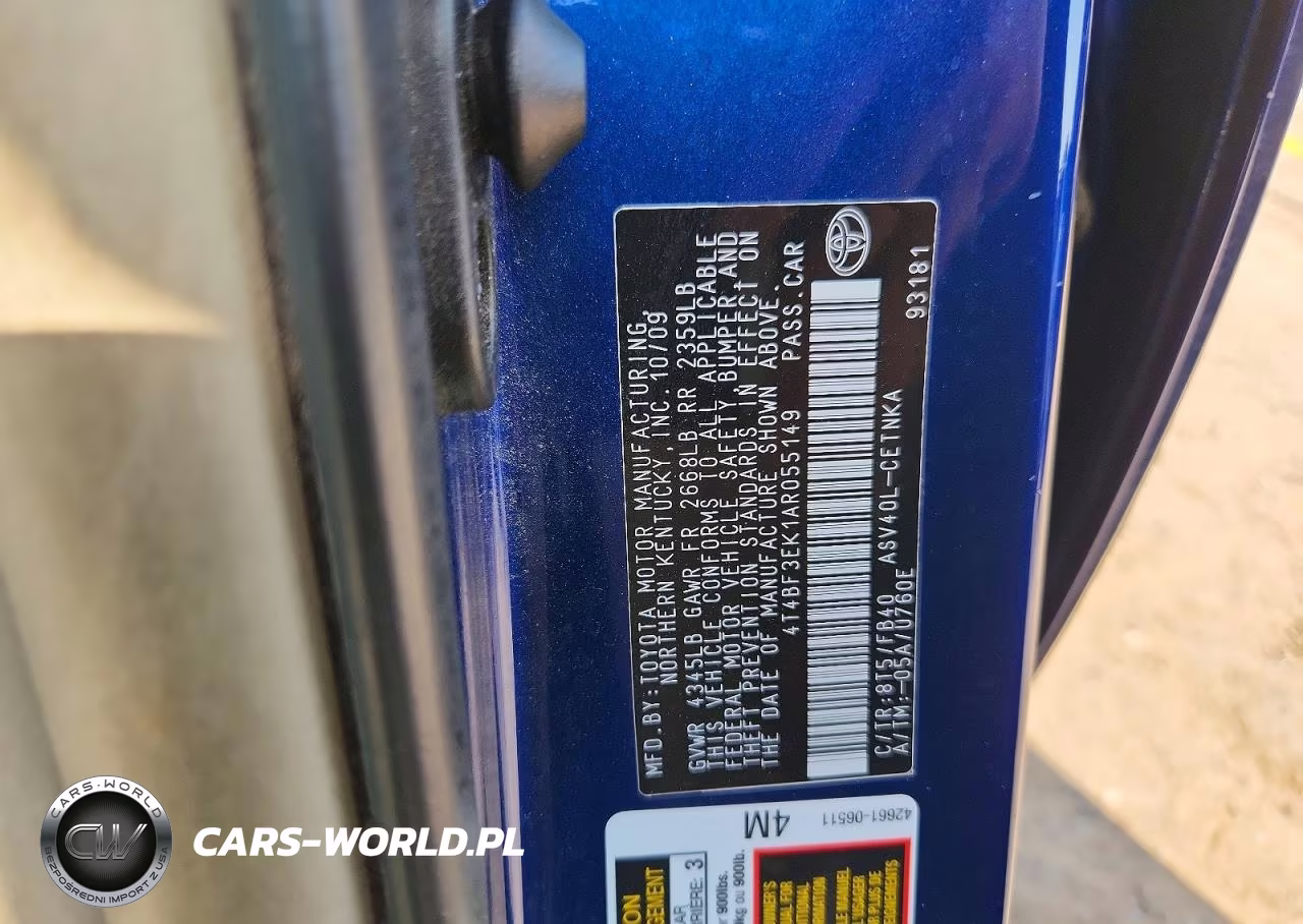 2010 Toyota Camry Le VIN:4T4BF3EK1AR055149 - 12