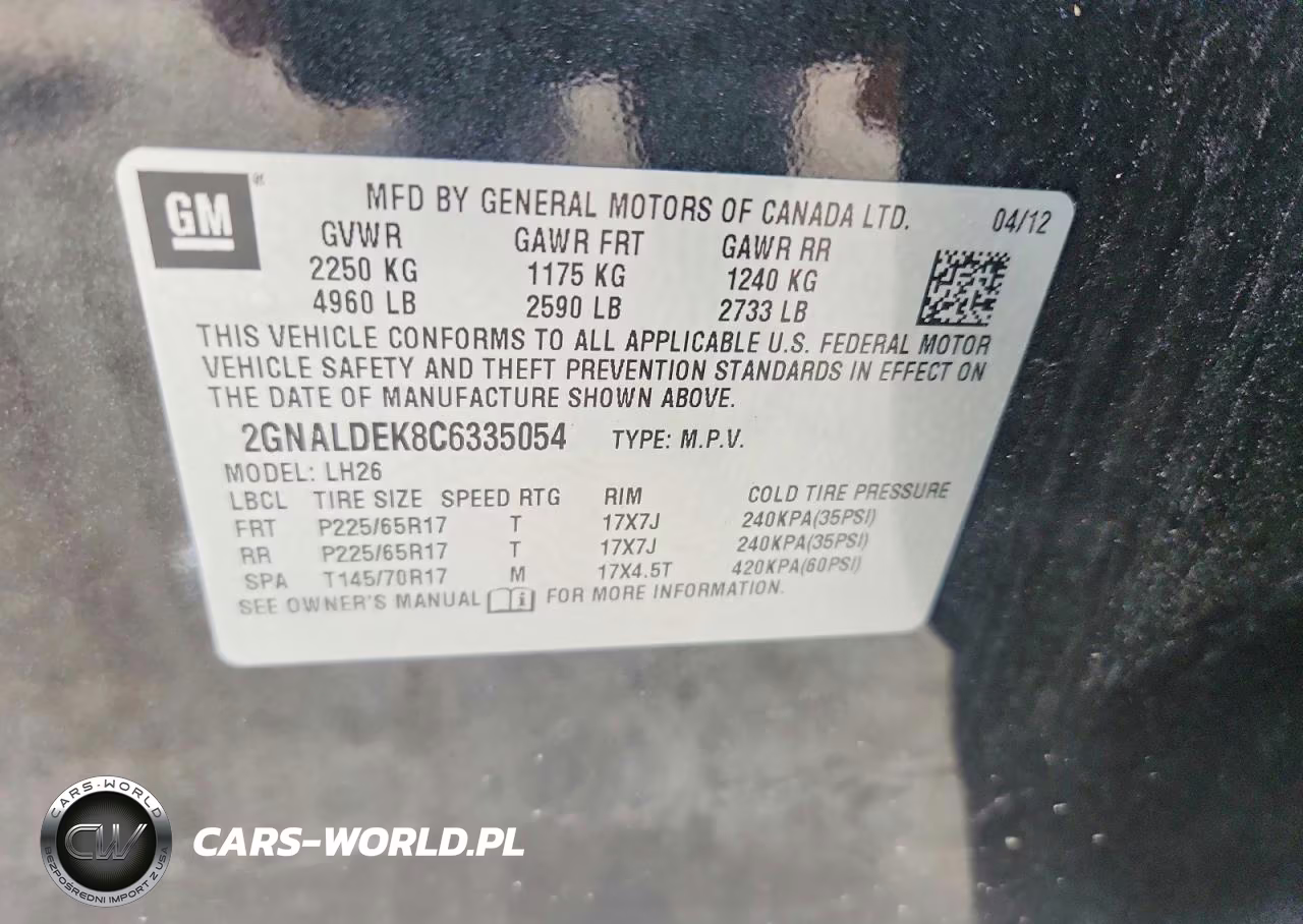 2012 Chevrolet Equinox Lt VIN:2GNALDEK8C6335054 - 13