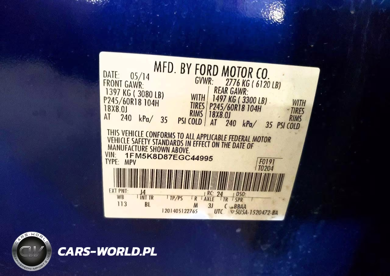 2014 Ford Explorer Xlt VIN:1FM5K8D87EGC44995 - 13