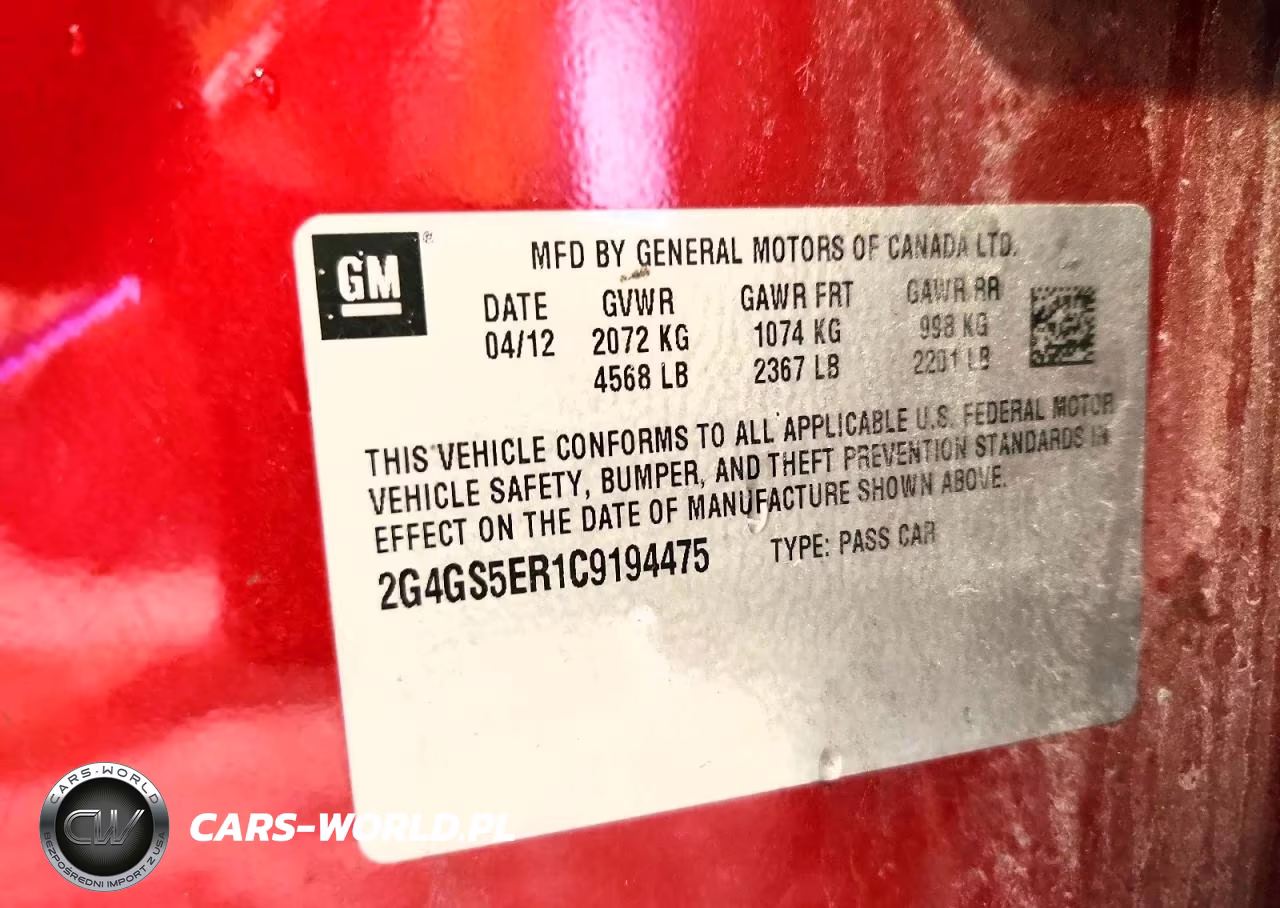 2012 Buick Regal Premium VIN:2G4GS5ER1C9194475 - 13