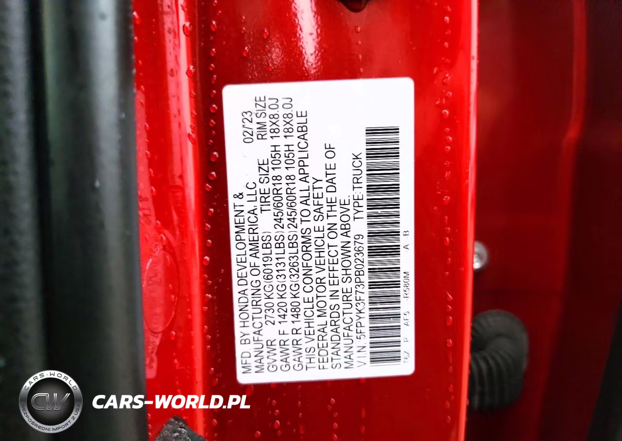 2023 Honda Ridgeline Rtl-E VIN:5FPYK3F73PB023679 - 12