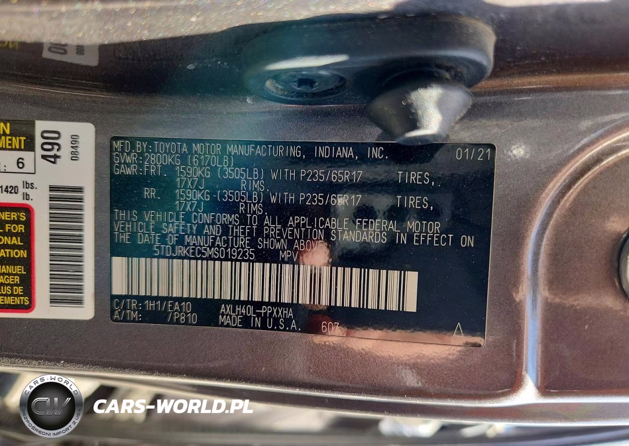 2021 Toyota Sienna Xle VIN:5TDJRKEC5MS019235 - 14