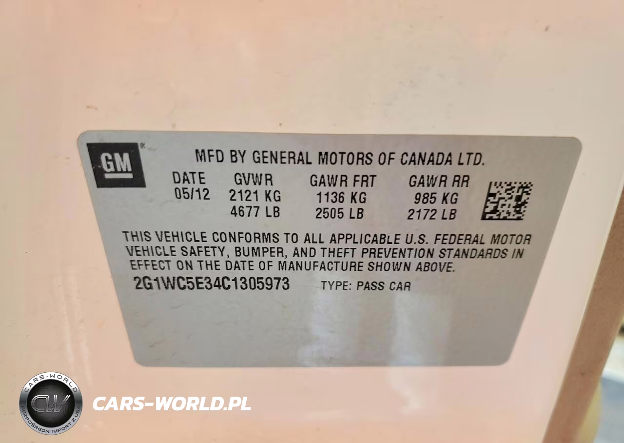 2012 Chevrolet Impala Ltz VIN:2G1WC5E34C1305973 - 12