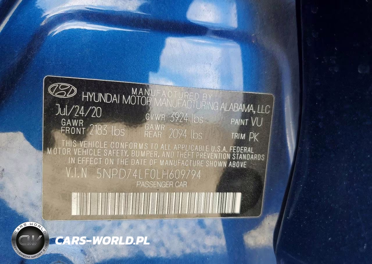 2020 Hyundai Elantra Se VIN:5NPD74LF0LH609794 - 12