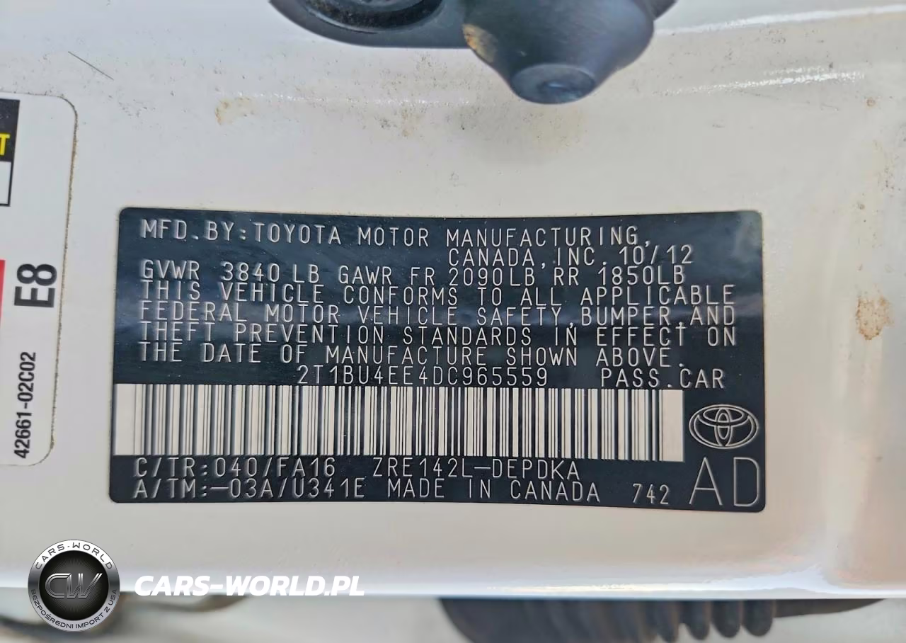 2013 Toyota Corolla L VIN:2T1BU4EE4DC965559 - 12