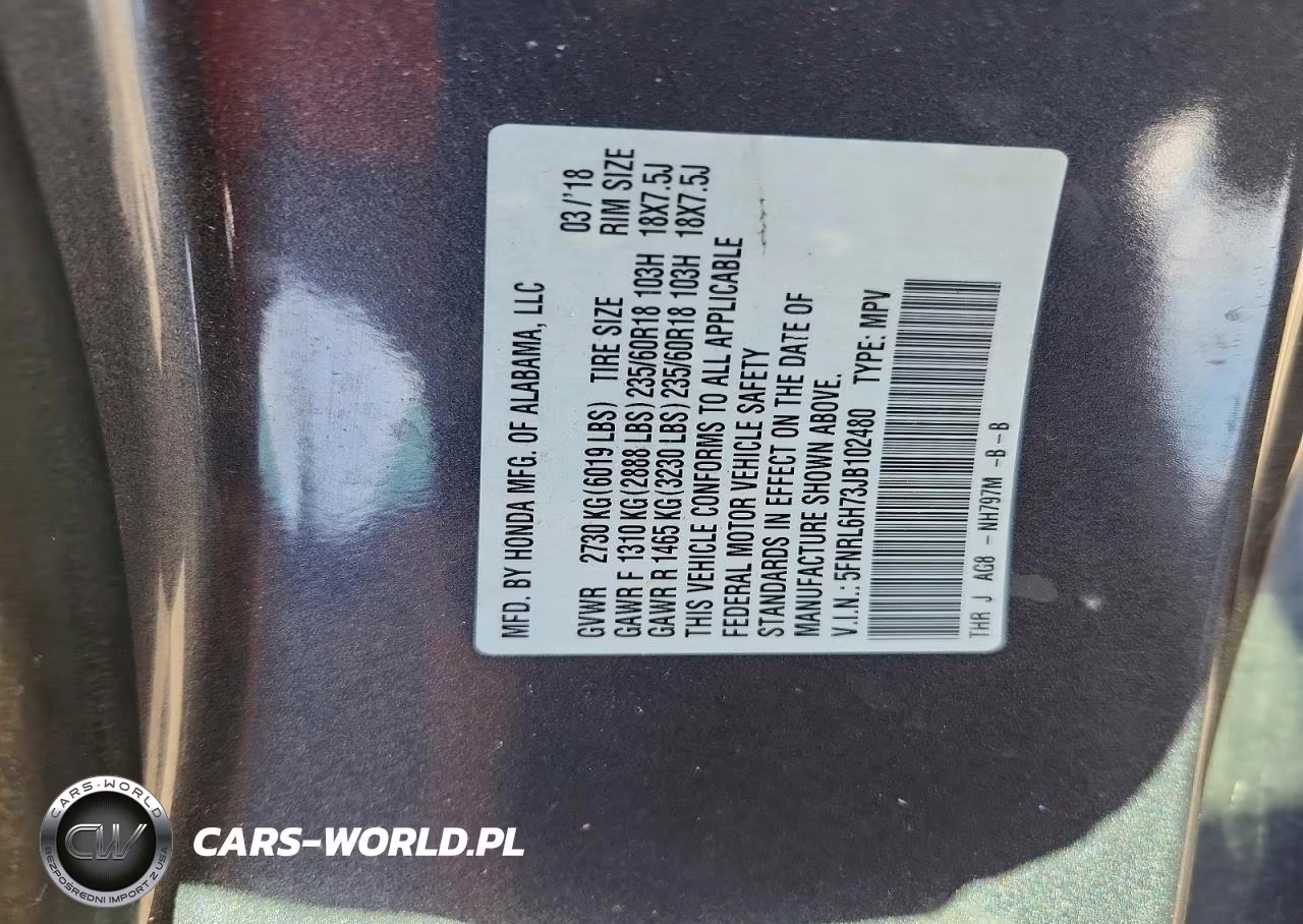 2018 Honda Odyssey Exl VIN:5FNRL6H73JB102480 - 14