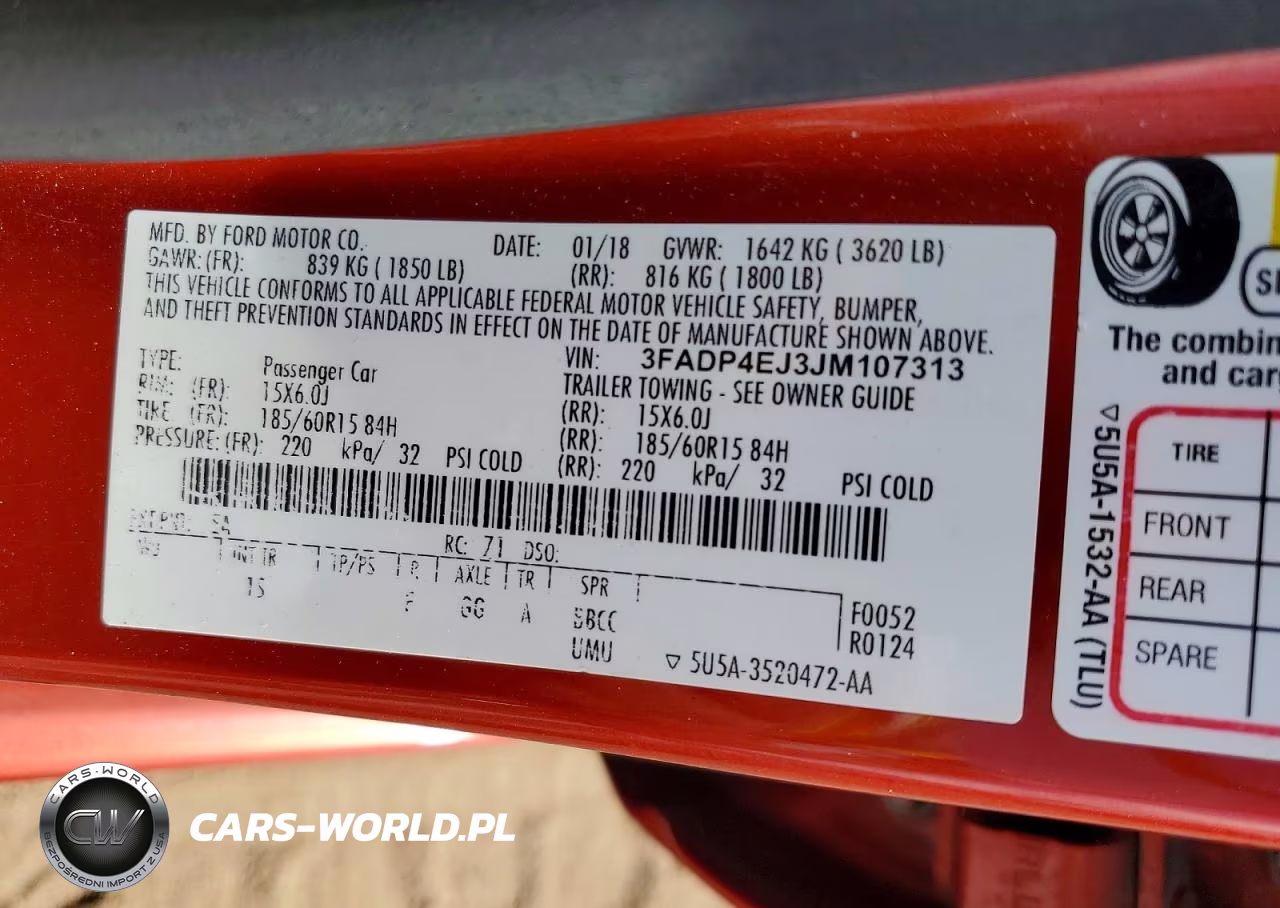 2018 Ford Fiesta Se VIN:3FADP4EJ3JM107313 - 12