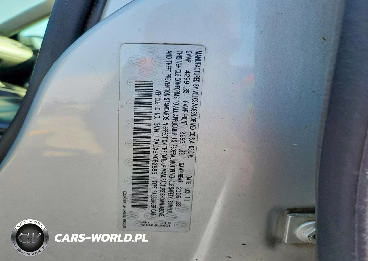 2011 Volkswagen Jetta Tdi VIN:3VWLL7AJXBM082885 - 12