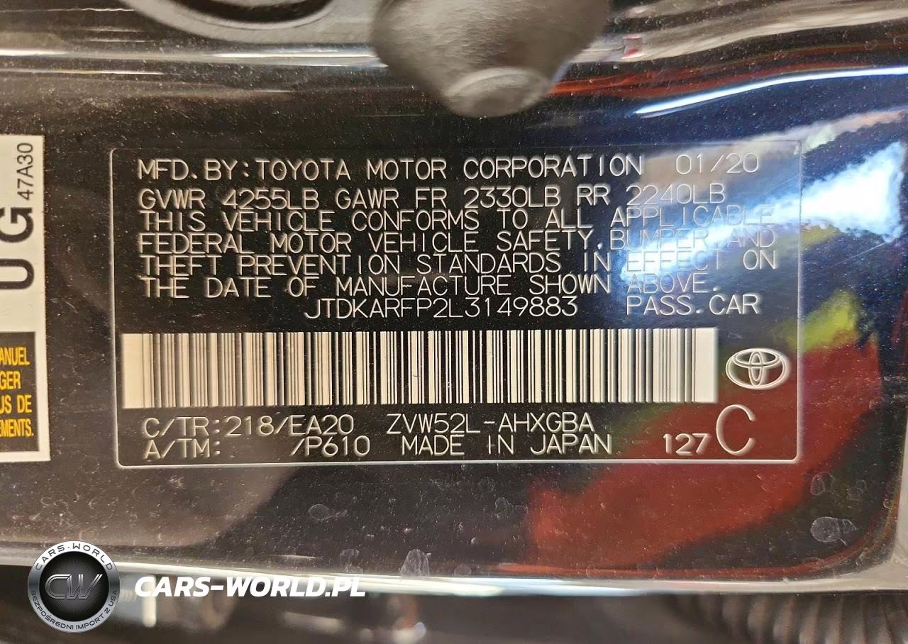 2020 Toyota Prius Prime Xle VIN:JTDKARFP2L3149883 - 13