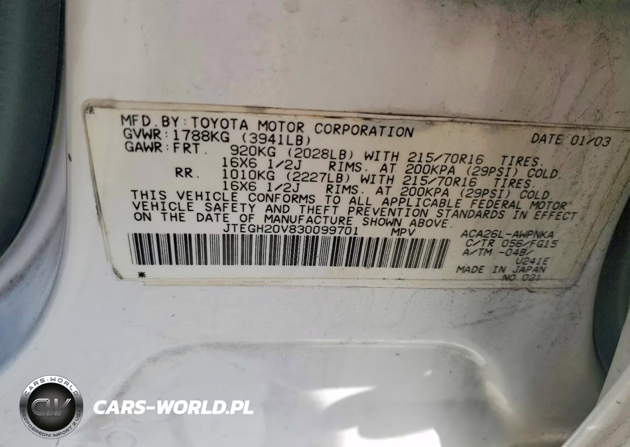 2003 Toyota Rav4 Base VIN:JTEGH20V830099701 - 12