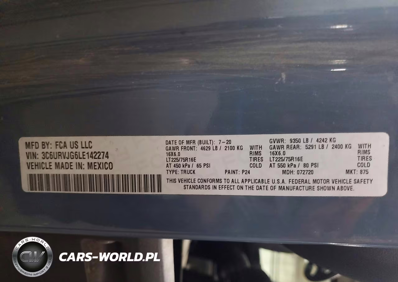 2020 Ram Promaster 3500 Vf Delivery Van VIN:3C6URVJG6LE142274 - 12