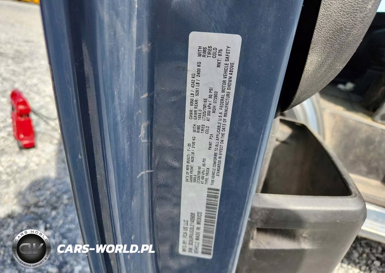 2020 Ram Promaster 3500 Delivery Van VIN:3C6URVJG0LE140908 - 13