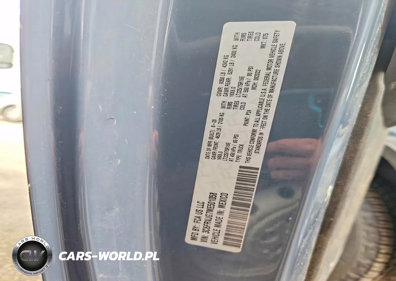 2021 Ram Promaster 3500 Delivery Van VIN:3C6FRVJG7ME501058 - 12